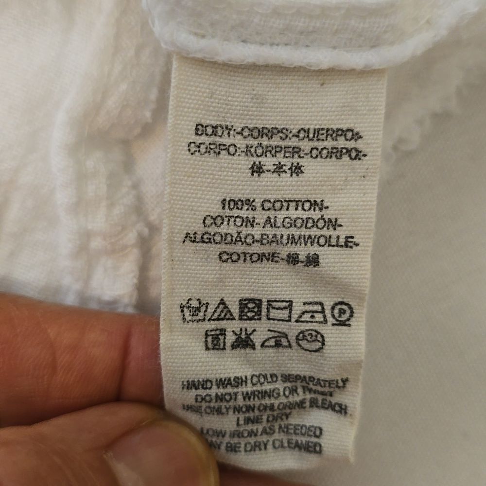 Free People White Cotton Peasant Babydoll Top - Picture 8 of 9